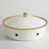 Golden Salerno Round Chafing Dish - Gold